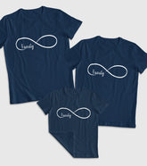 Family Infinity Unisex Half Sleeve T-Shirts (Pack of 3)